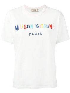 футболка с логотипом Maison Kitsuné