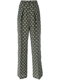 eyes print straight trousers MSGM