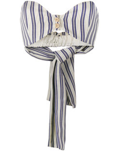 Striped Bralet with wooden buttons Walk Of Shame