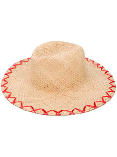embroidered straw hat  Inverni