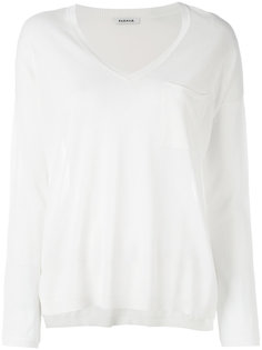 chest pocket semi-sheer blouse P.A.R.O.S.H.