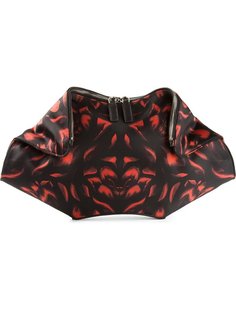клатч в принт с тюльпанами De Manta Alexander McQueen