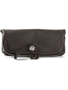клатч Skull Padlock Alexander McQueen