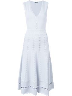 платье c V-образным вырезом  Alexander McQueen