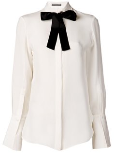 блузка с контрастным бантом Alexander McQueen