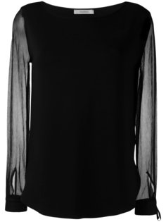 блузка с прозрачными рукавами Max Mara