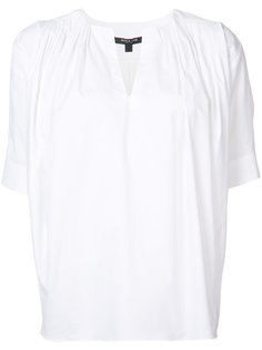 gathered shoulders shift blouse Derek Lam