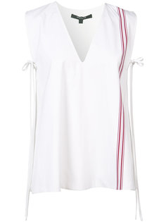 stripe detail sleeveless blouse Derek Lam