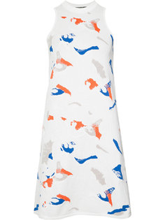 abstract print shift dress Derek Lam