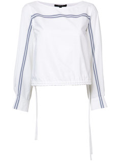 flared sleeves drawstring blouse Derek Lam