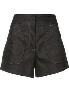 patch pockets denim shorts Derek Lam