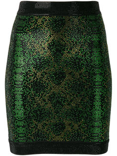 beaded embroidery mini skirt Balmain