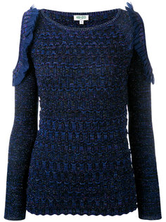 cut-out sleeve knitted top Kenzo