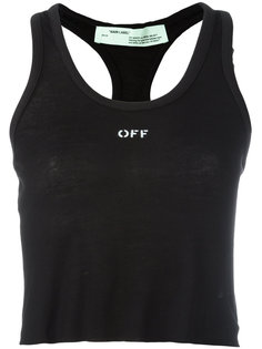укороченный приталенный топ  Off-White