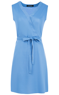 Голубое платье с поясом La Reine Blanche