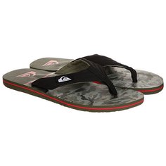 Вьетнамки Quiksilver Molokai Layback Black/Red/Green