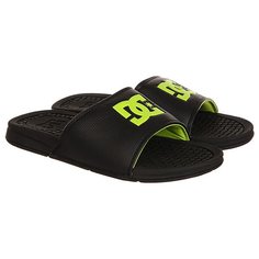 Шлепанцы DC Shoes Bolsa Black/Lime