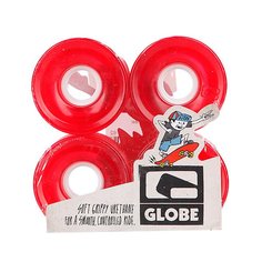 Колеса для скейтборда для лонгборда Globe Bantam Wheel Clear Red 83A 62 mm