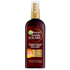 GARNIER Солнцезащитное масло-спрей SPF 15 Амбр Солер 150 мл