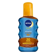 NIVEA Солнцезащитное масло-спрей для загара "Защита и загар" СЗФ 20 200 мл