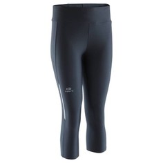 Женские Бриджи Для Бега Run Dry, Черные Kalenji