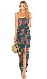 Макси платье с рисунком листья maria - Vix Swimwear