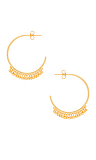 Серьги с мини полукольцами chloe - gorjana