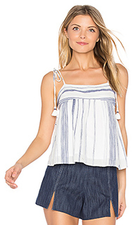 Stripe tie shoulder top - J.O.A.