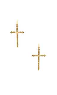 Serpent cross hoops - Luv AJ