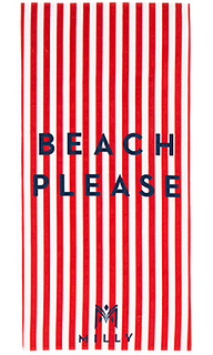 Beach please striped beach towel - MILLY