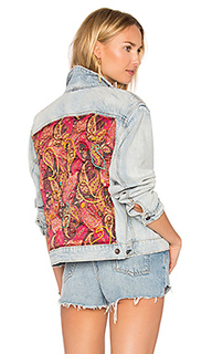 Paisley quilted denim jacket - Free People