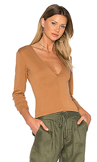 Brushed modal deep v top - MINKPINK