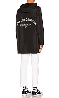 Long hooded coach jacket - Stussy