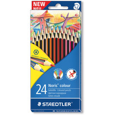 Карандаш цветной Noris Colour, набор 24 цвета, Wopex Staedtler