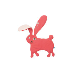 Комфортер-игрушка заяц, Wallaboo, красный,
