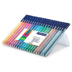 Набор фломастеров Triplus Сolor, 20 цветов, трехгранные,  яркие цвета Staedtler