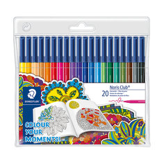 Набор фломастеров Noris Club, 20 цветов, специальное издание "Colour your moments!" Staedtler
