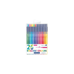 Набор фломастеров Triplus Сolor, 26 цветов, трехгранные,  яркие цвета Staedtler