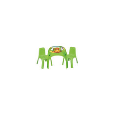 Стол с двумя стульями для детей King, PILSAN