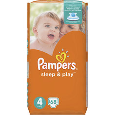 Подгузники Pampers Sleep &amp; Play Maxi, 8-14 кг, 4 размер, 68 шт., Pampers