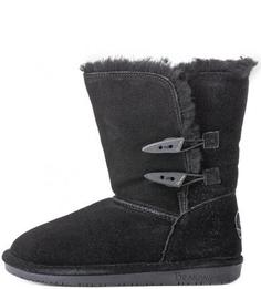 Черные замшевые полусапоги Bearpaw