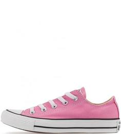Розовые текстильные кеды Converse