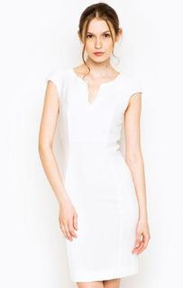 Приталенное белое платье Armani Jeans