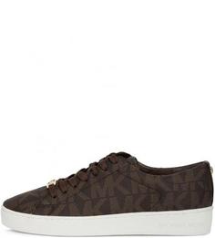 Коричневые кеды на шнуровке Michael Michael Kors