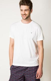 Белая футболка из хлопка Gant