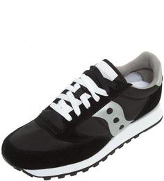 Текстильные кроссовки с замшевыми вставками Saucony
