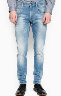 Зауженные синие джинсы Replay
