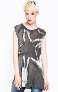 Серая туника из вискозы Diesel