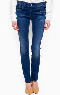 Синие джинсы прямого кроя Replay