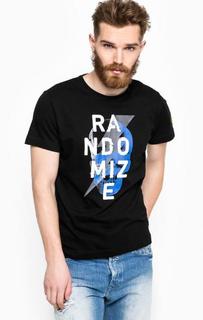 Черная футболка с принтом Replay